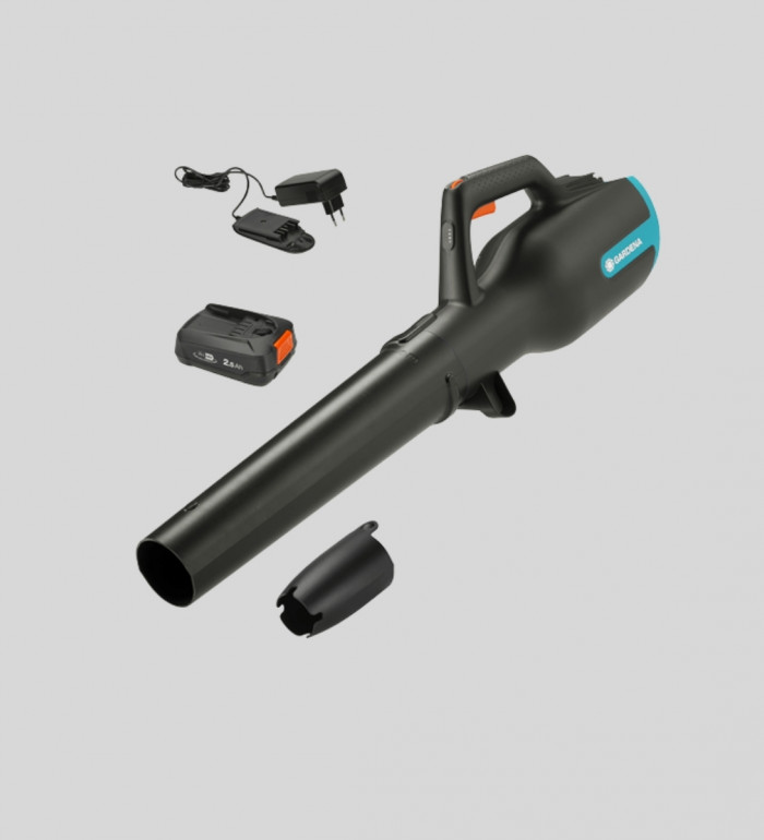 Lövblåsare PowerJet Koplett set med batteri och laddare