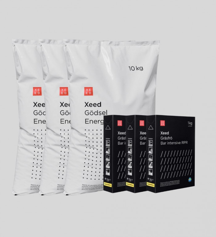 Gräsfrö & Gödsel vårpaket ca 1050 kvm